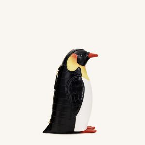 Pia Penguin Crossbody Bag - Black/White