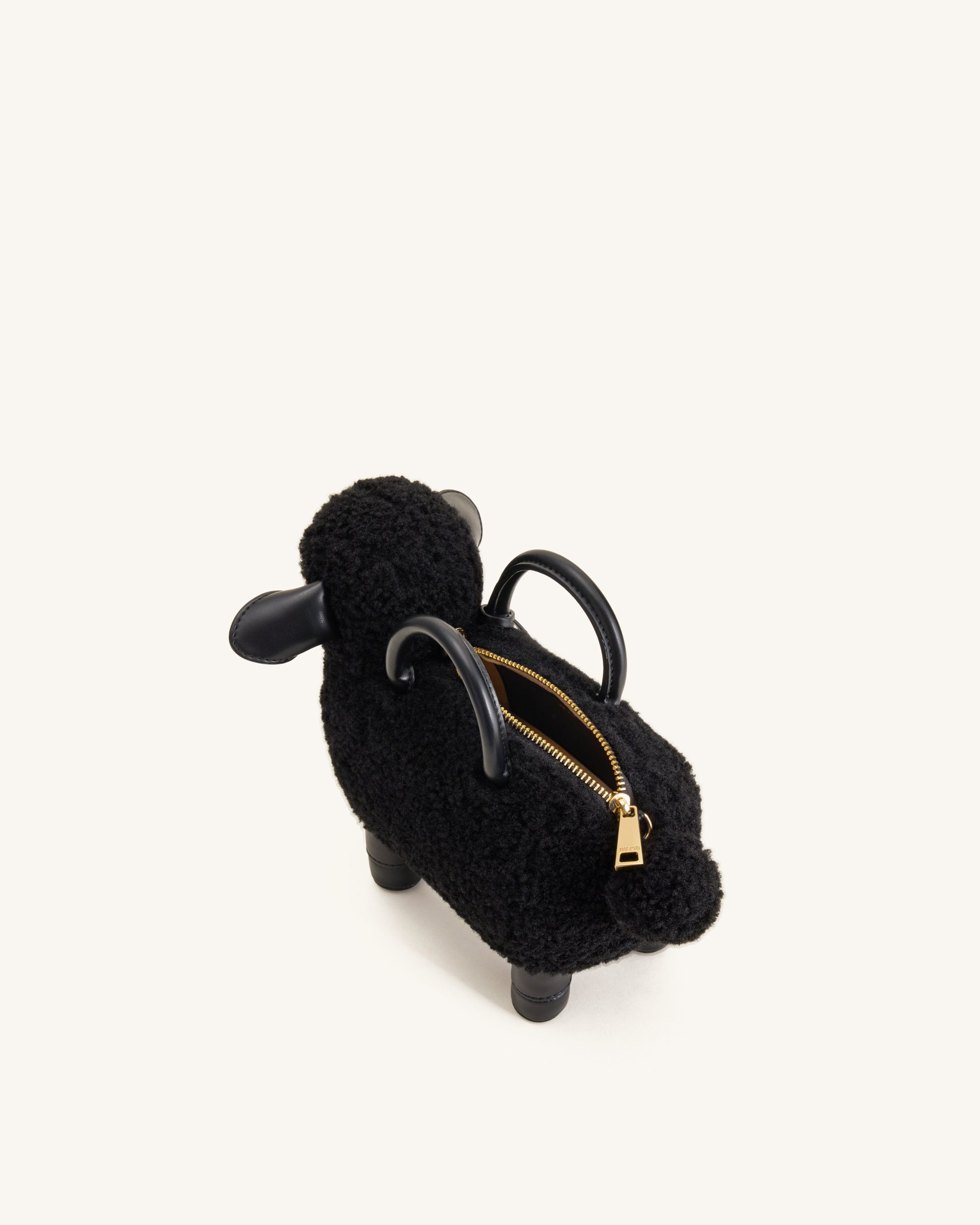 Luna Sheep Top Handle Bag - Black - Image 4