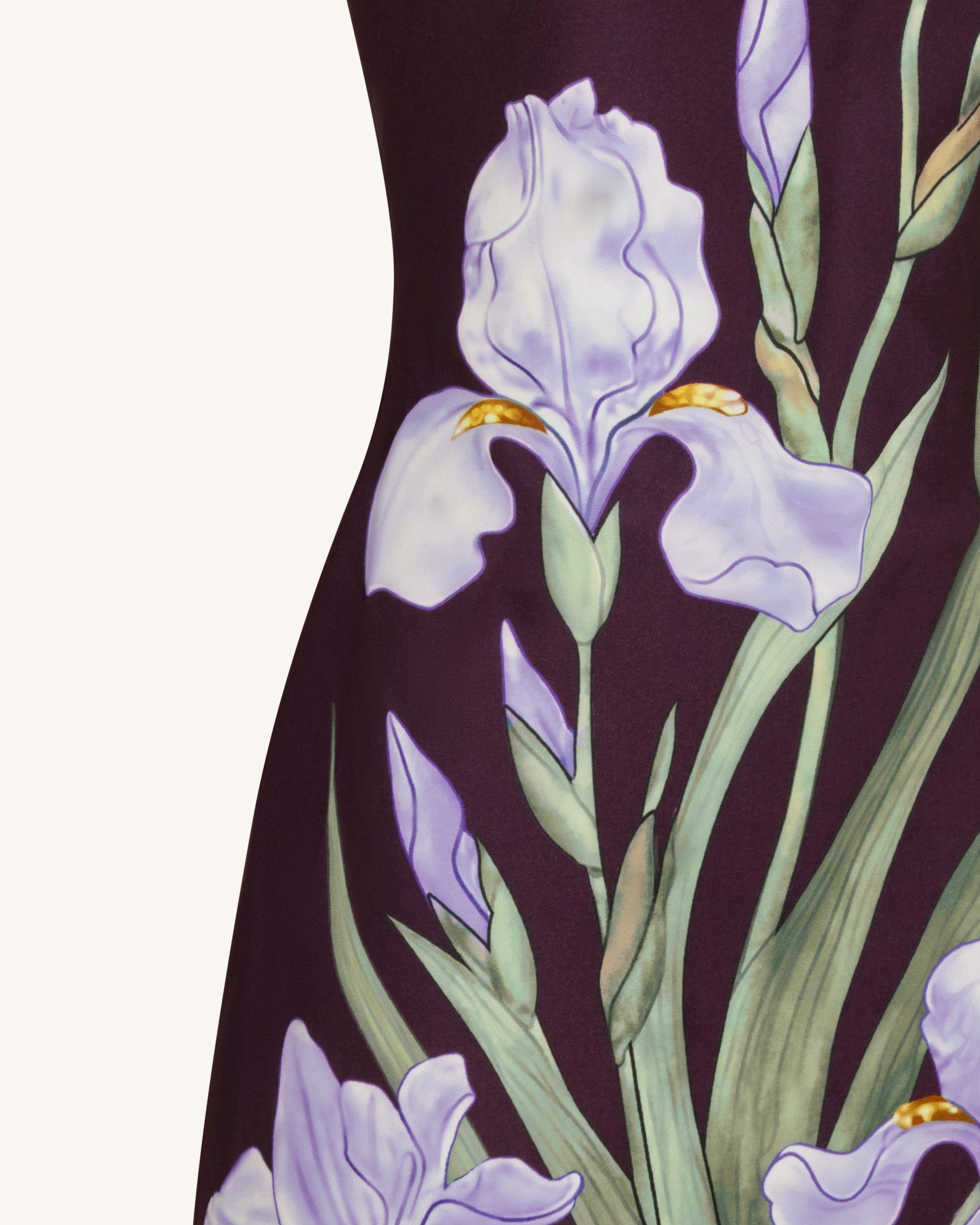 Floral Printed Mini Dress - Purple - Image 5