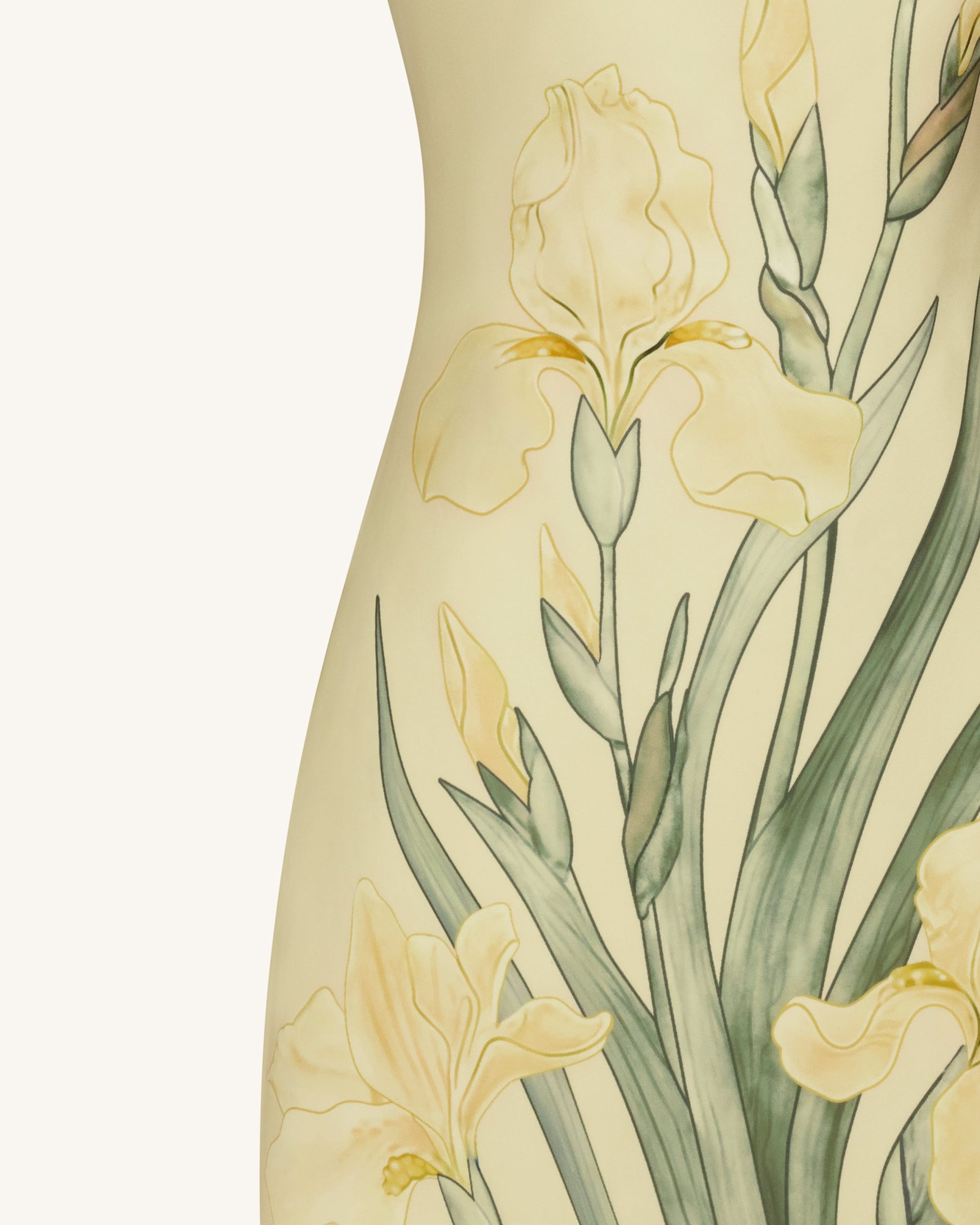 Floral Printed Mini Dress - Yellow - Image 5