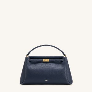 Carmen Top Handle Bag - Navy Blue