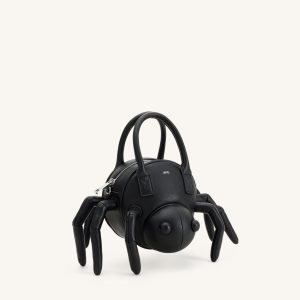 Siena Spider Shaped Top Handle Bag - Black