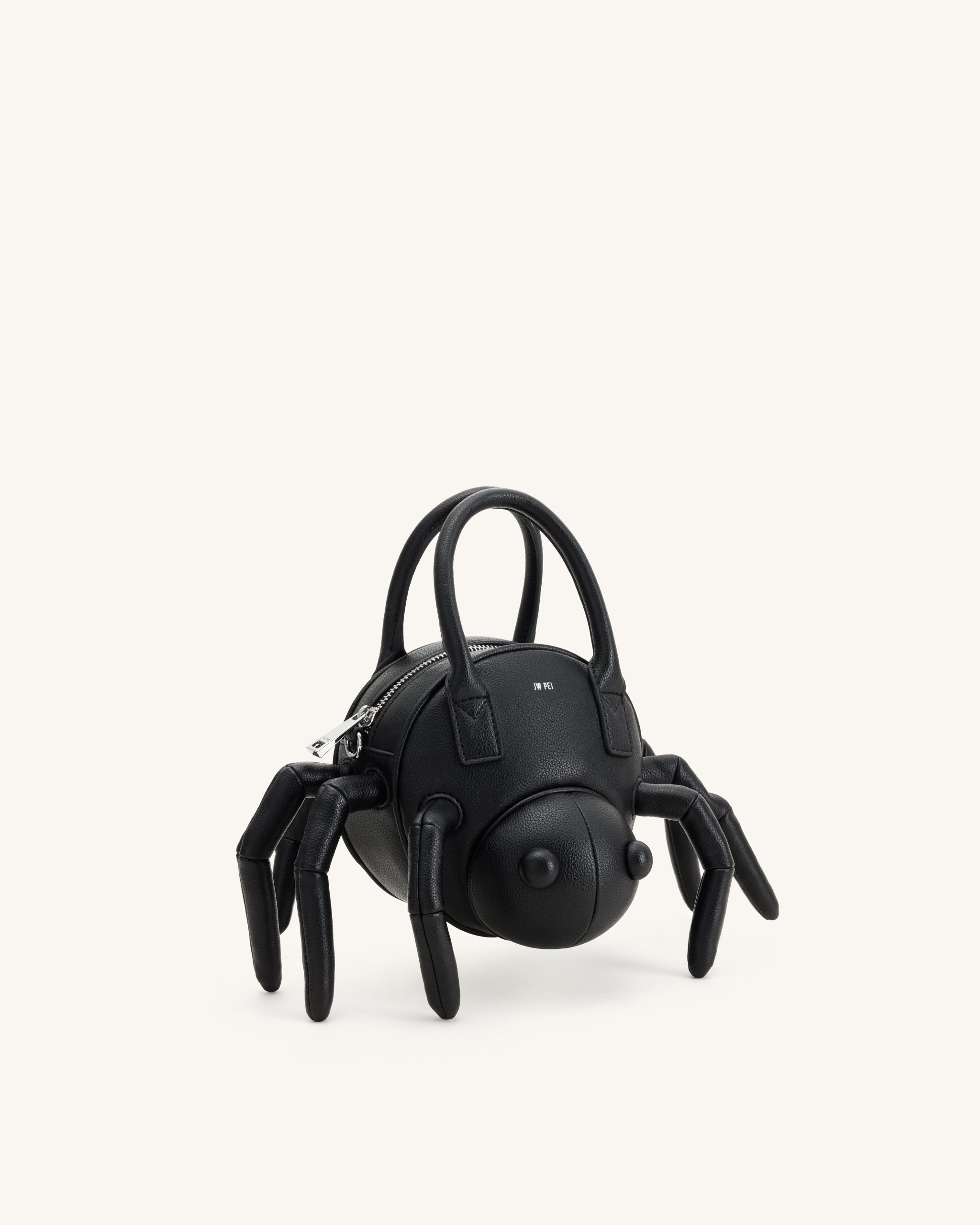 Siena Spider Shaped Top Handle Bag - Black