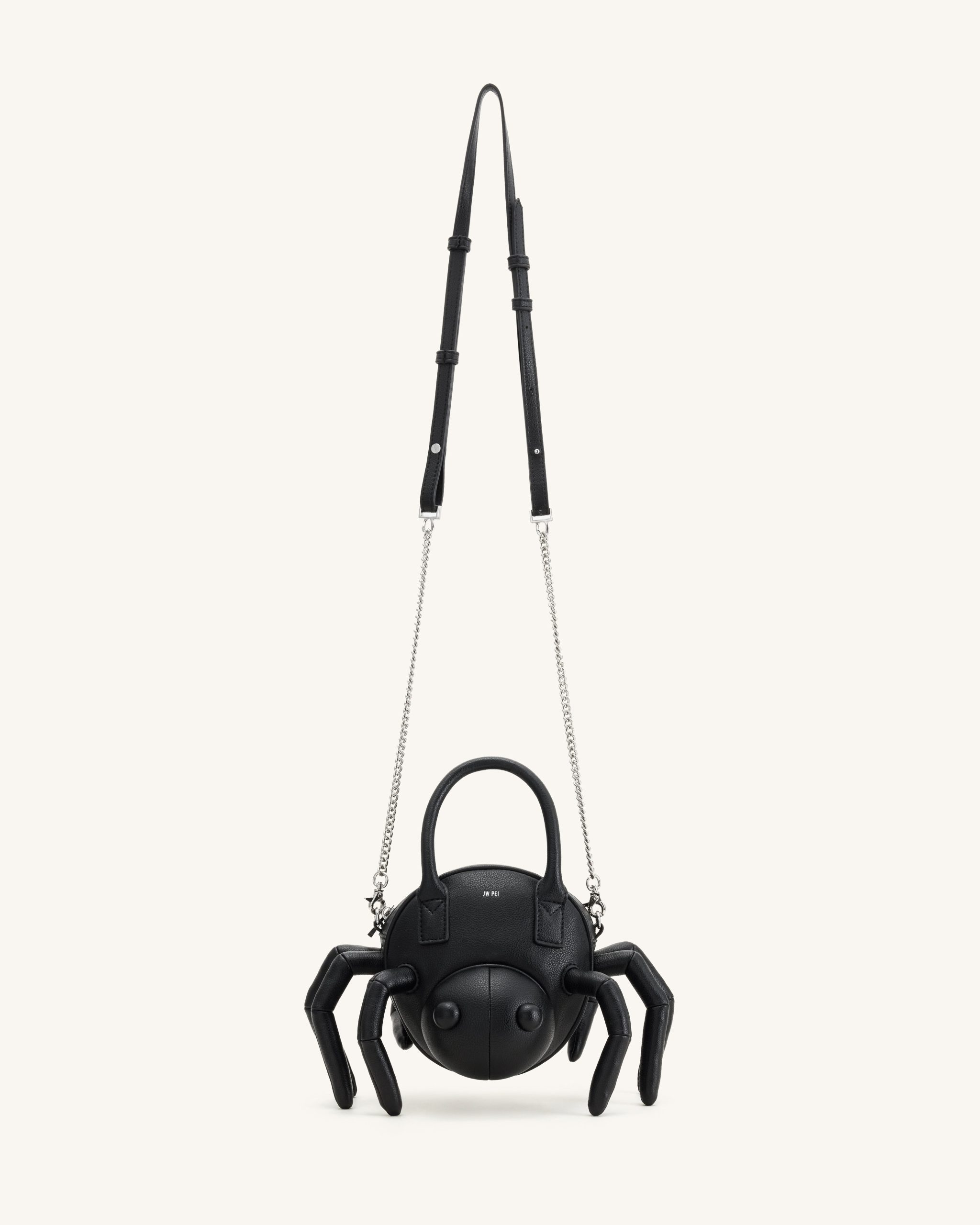 Siena Spider Shaped Top Handle Bag - Black - Image 2