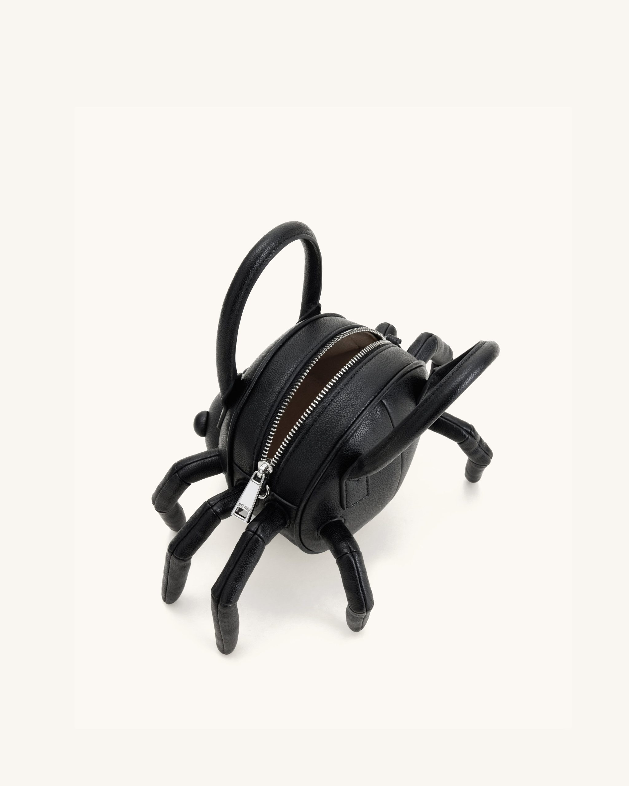 Siena Spider Shaped Top Handle Bag - Black - Image 4