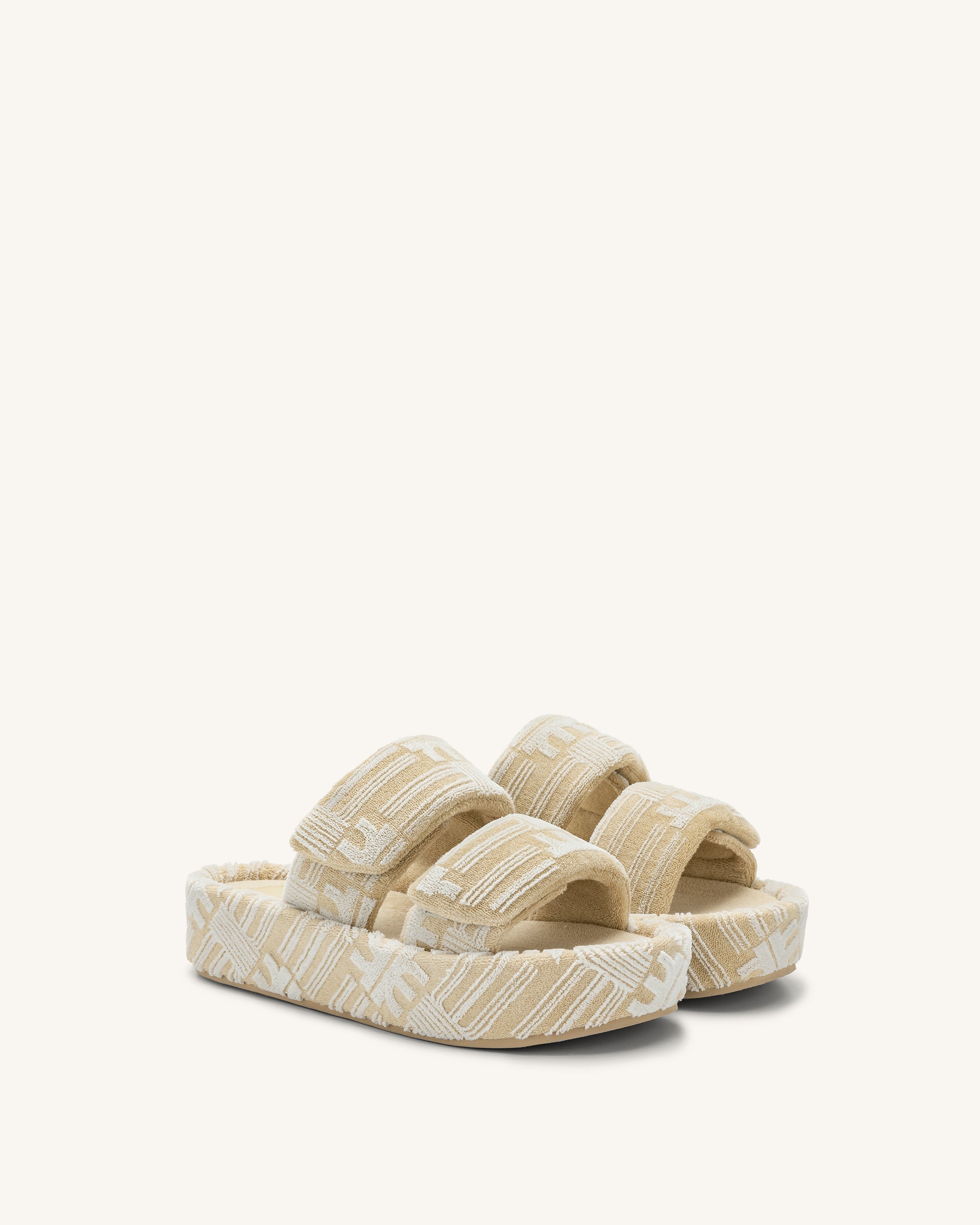 Lexi Terry Slide Sandal - OatMilk - Image 2