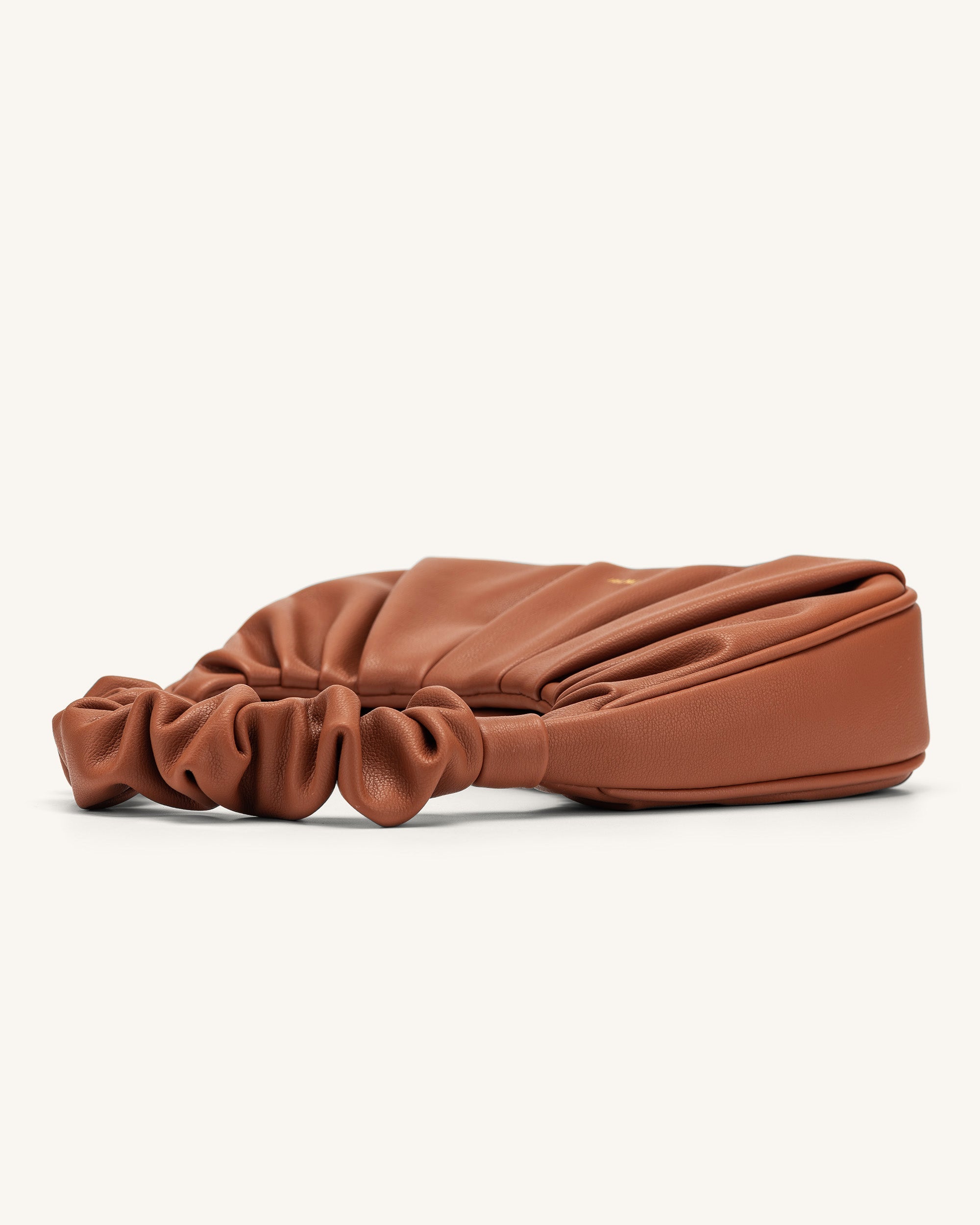 Gabbi Ruched Hobo Handbag - Nutella - Image 3