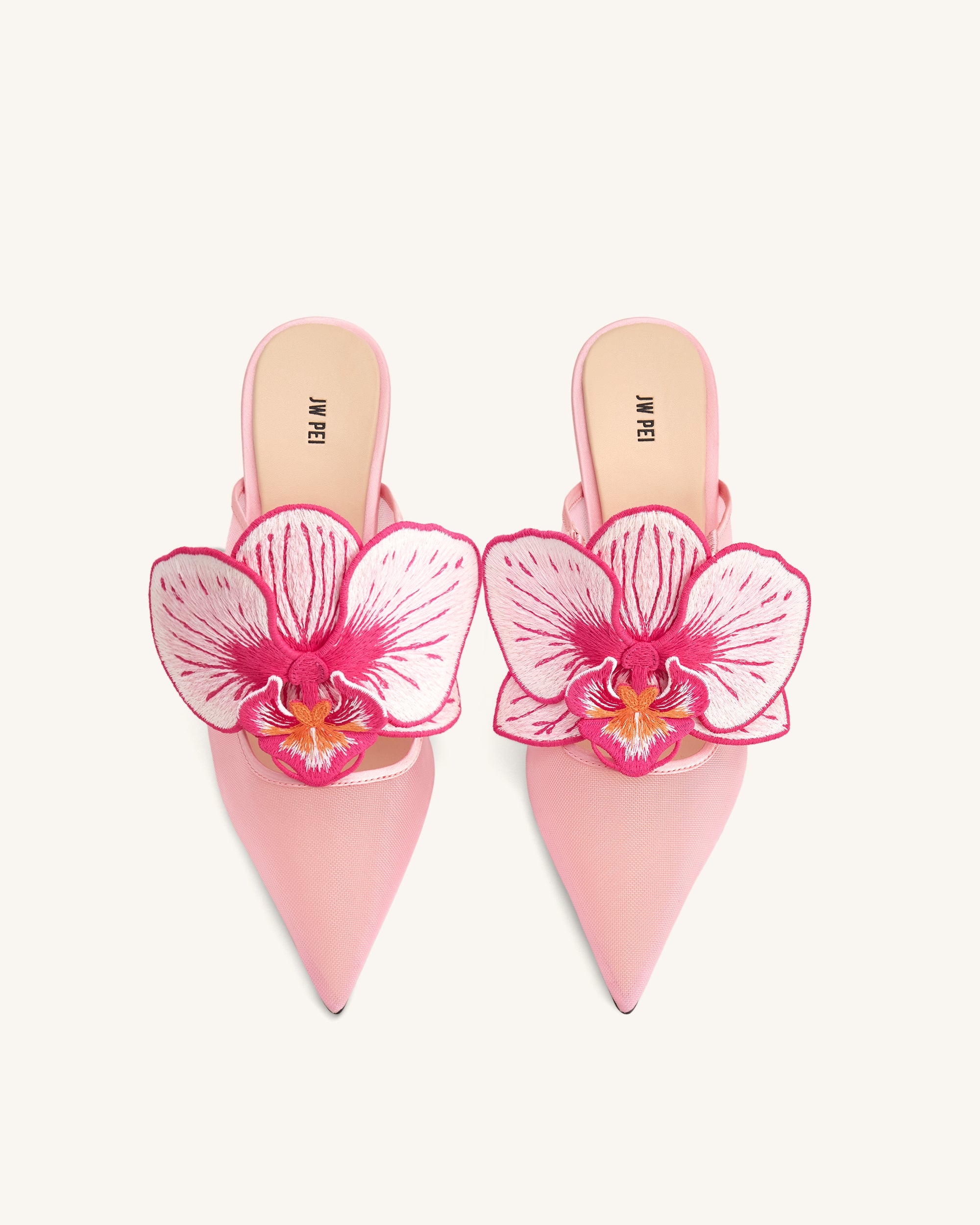 Sofia Orchid Sphere Heel Mules - Pink - Image 4