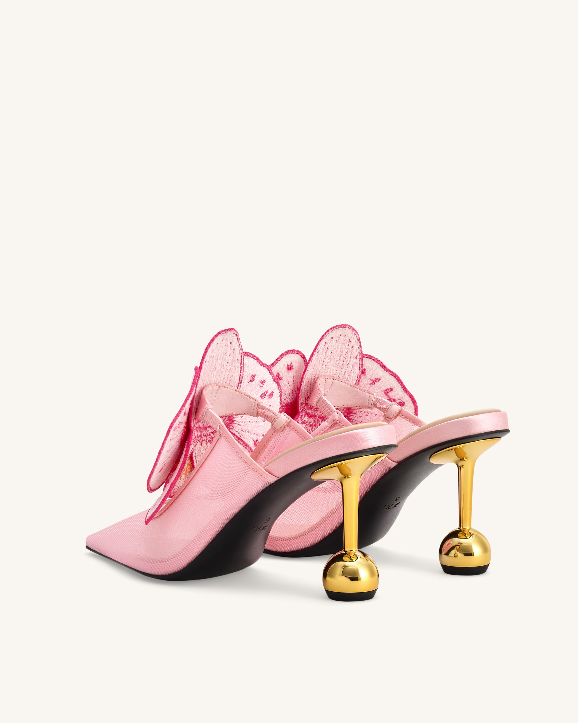 Sofia Orchid Sphere Heel Mules - Pink - Image 5