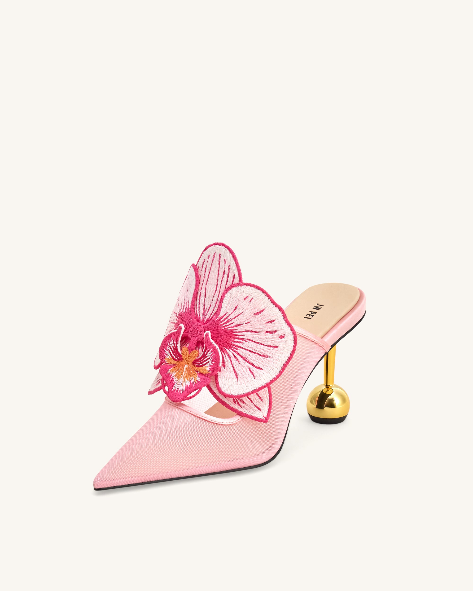 Sofia Orchid Sphere Heel Mules - Pink - Image 7