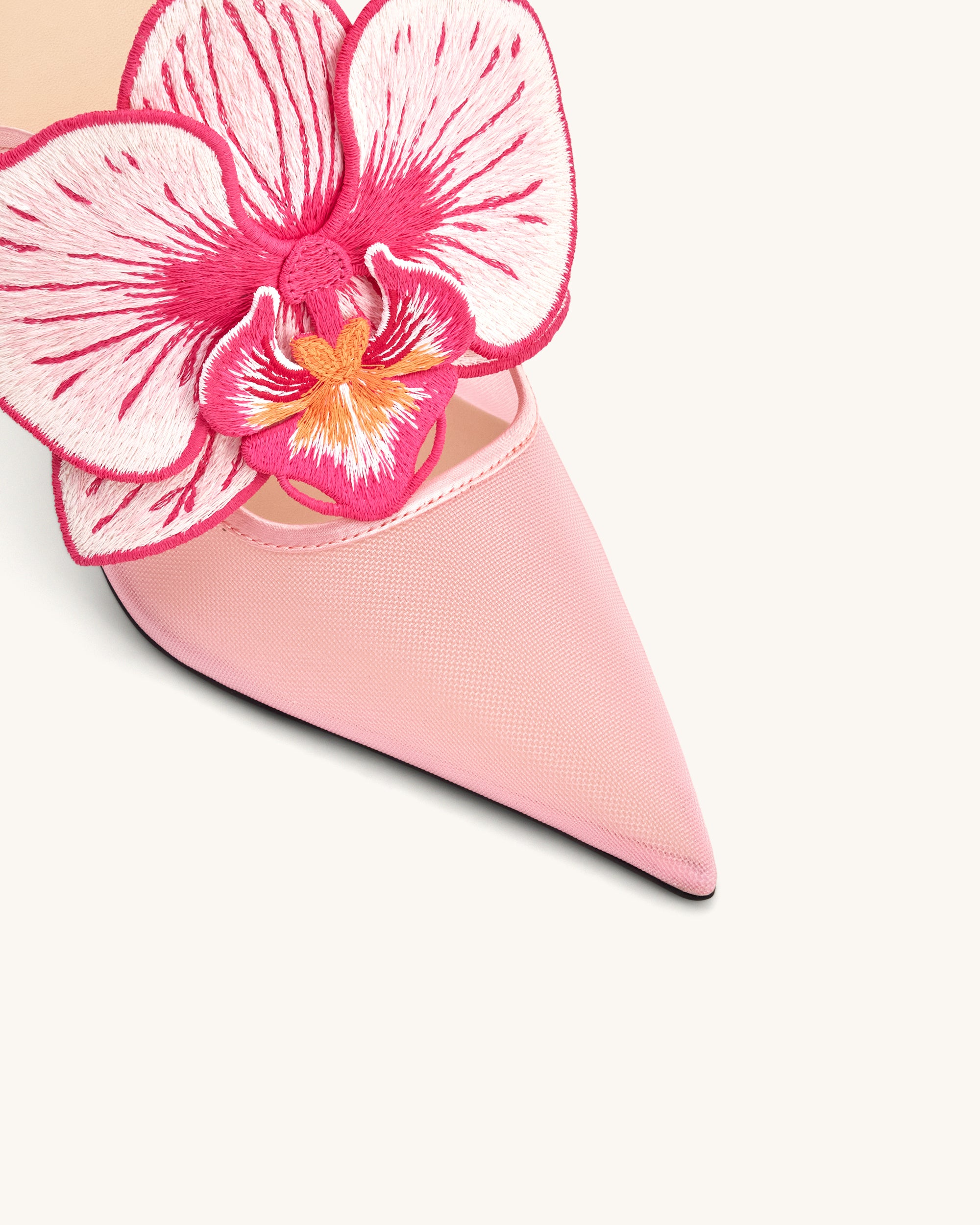Sofia Orchid Sphere Heel Mules - Pink - Image 6