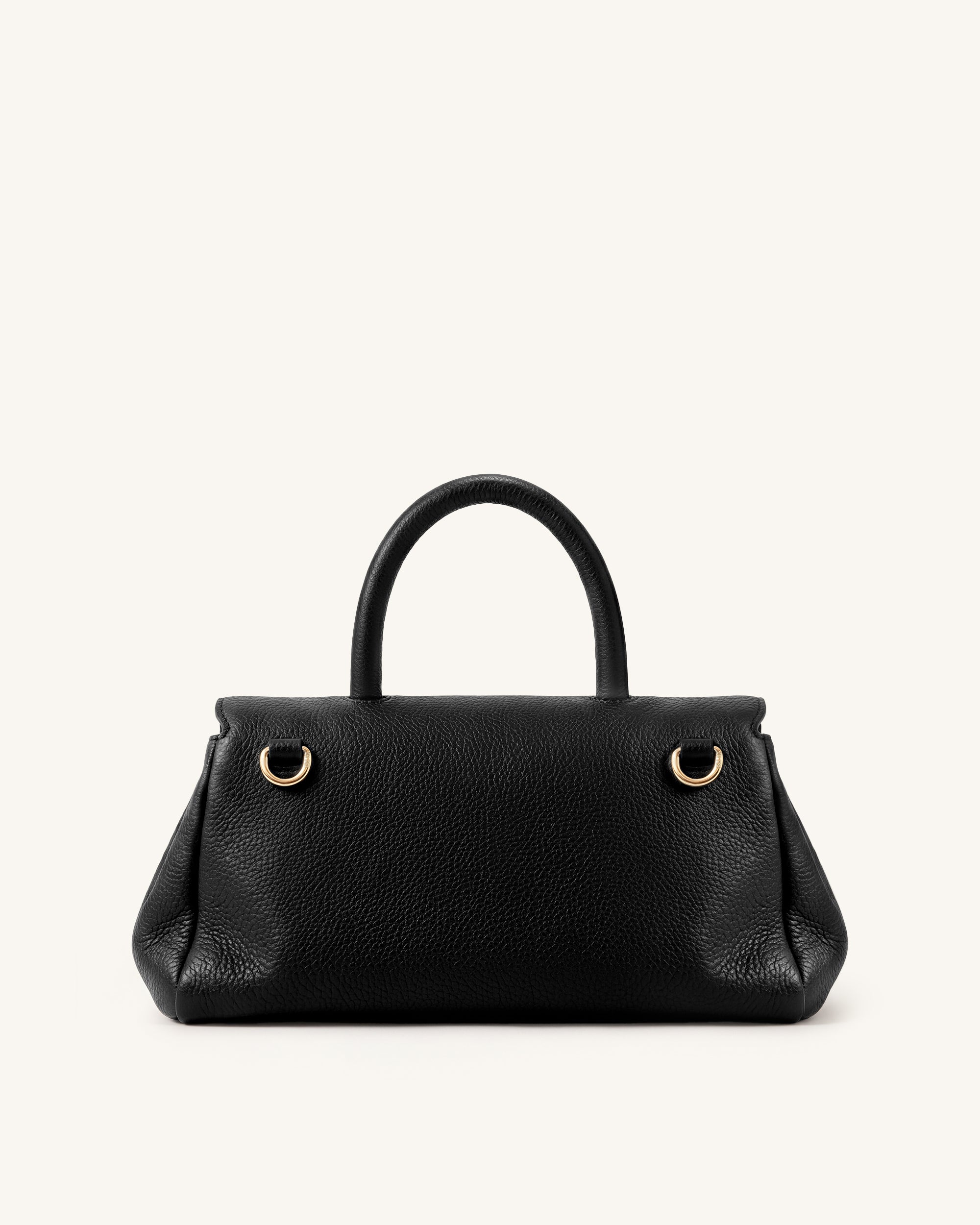 Evania U-Lock Top Handle Bag - Black - Image 3