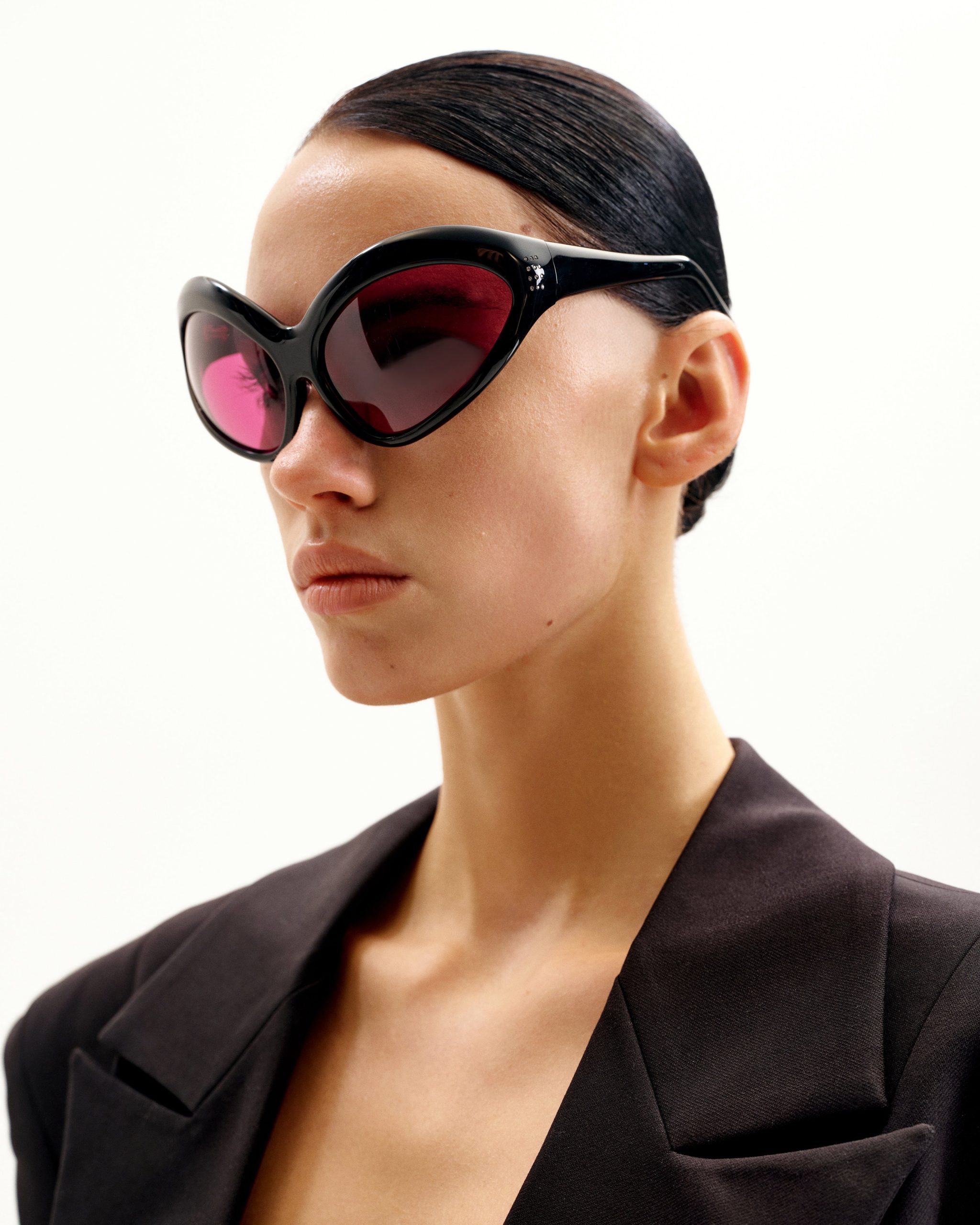 Quorra Cateye Sunglasses - Black - Image 2