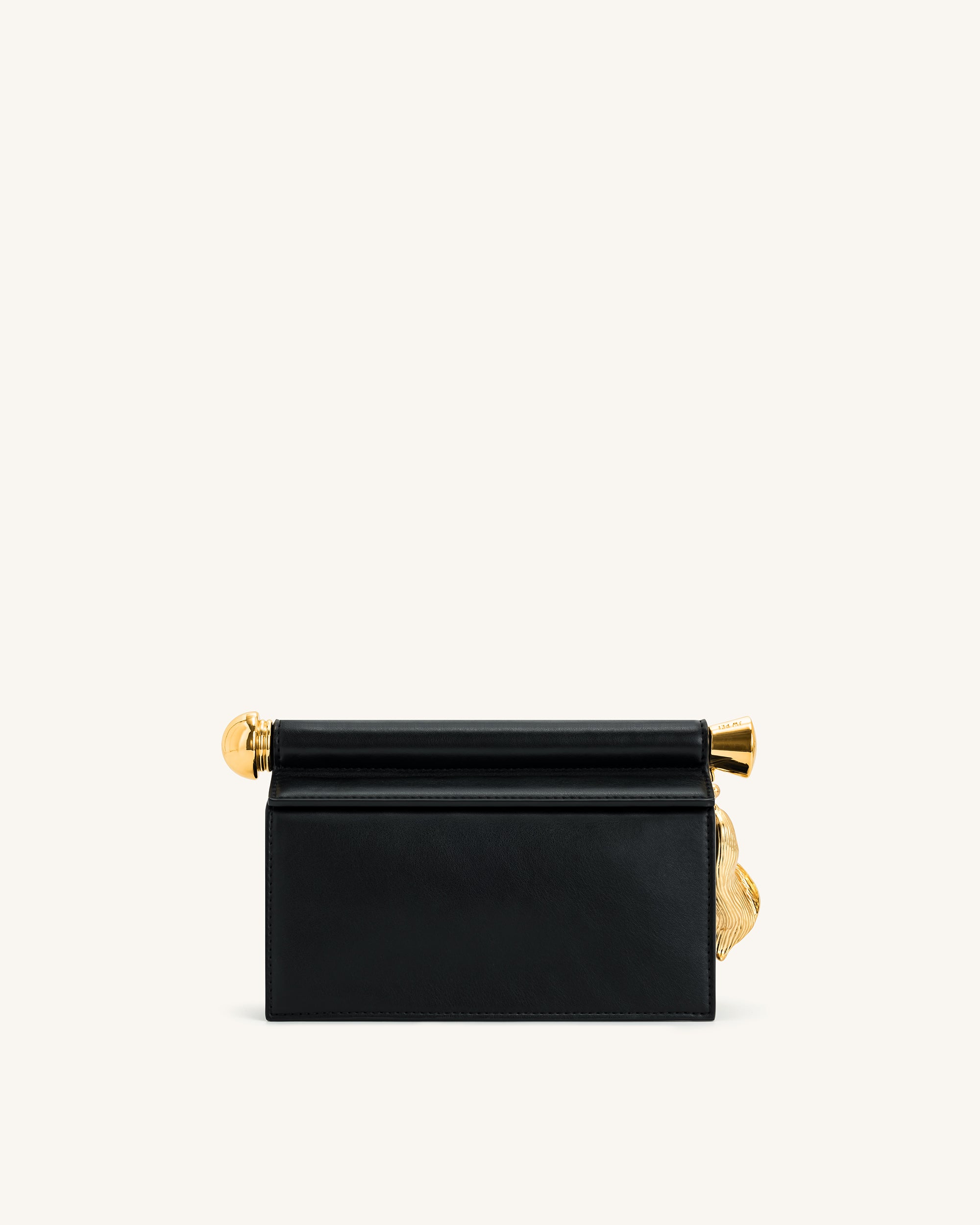 Holly Metal Pendant Embellished Clutch - Black - Image 4