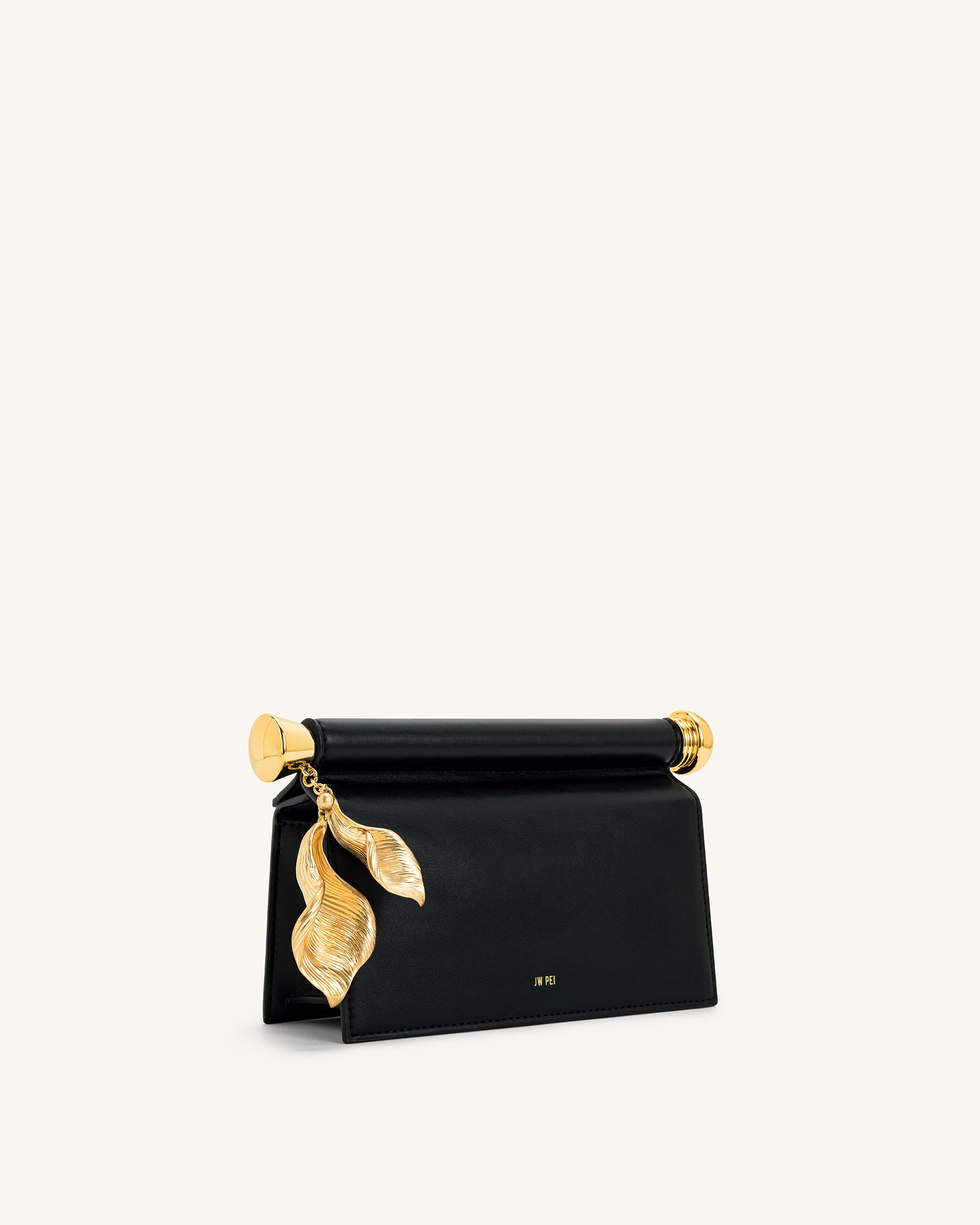 Holly Metal Pendant Embellished Clutch - Black - Image 3