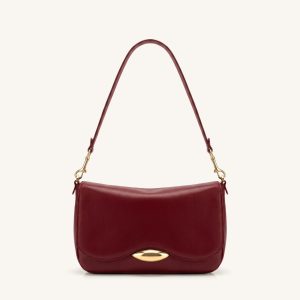 Sofia Classic Flap Shoulder Bag - Red