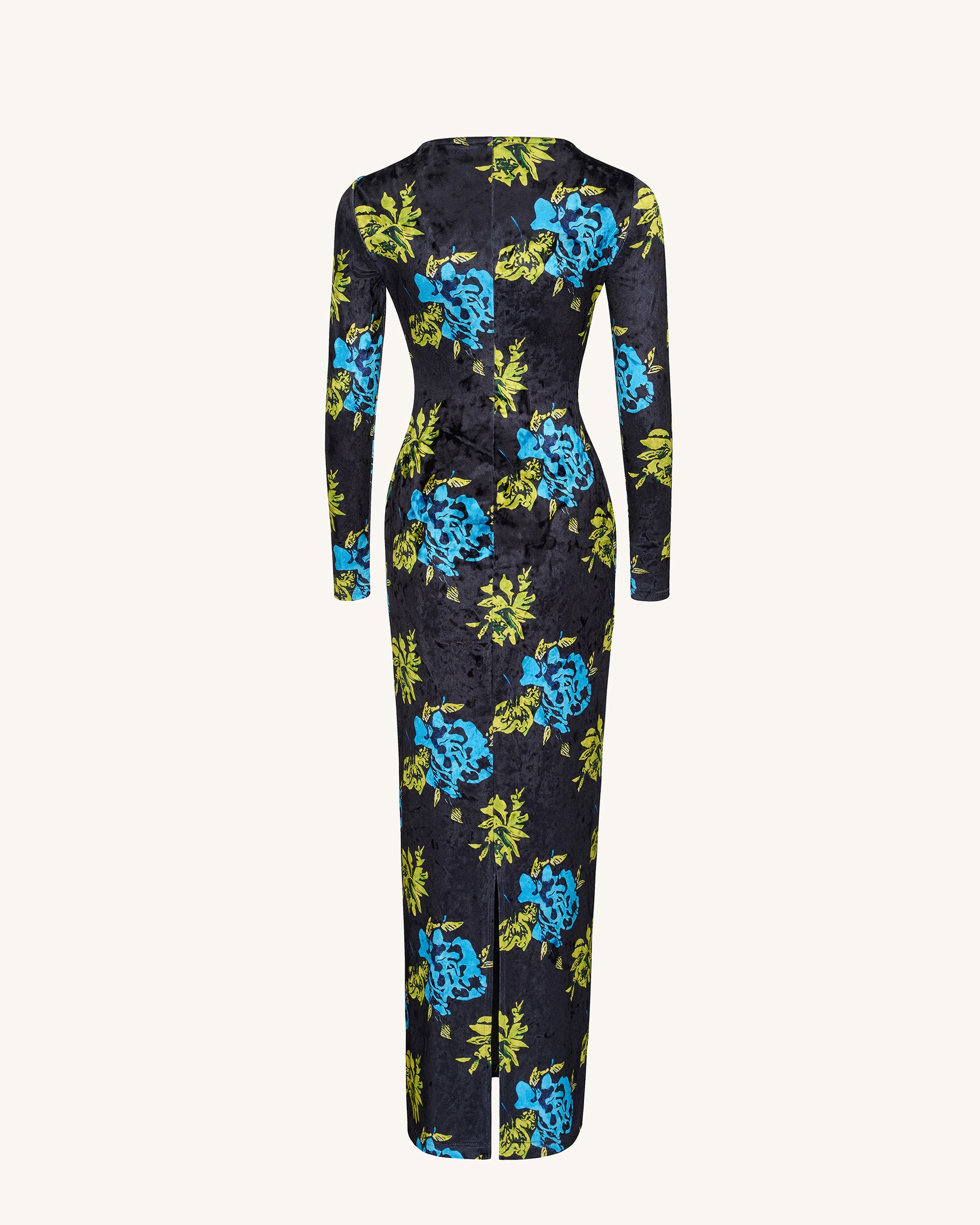 Zoe Vibrant Floral Long Sleeve Gown - Multicolor - Image 5