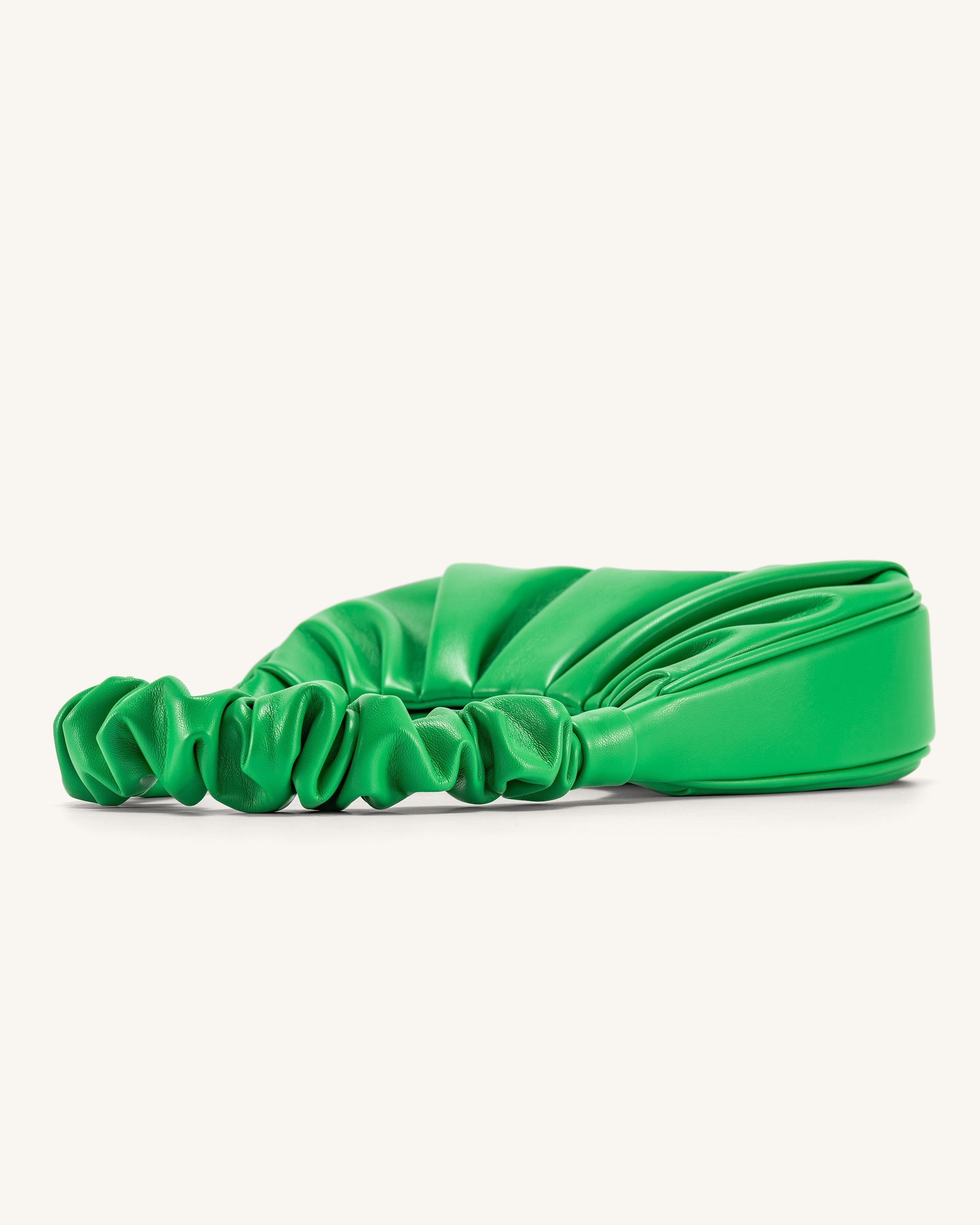Gabbi Ruched Hobo Handbag - Grass Green - Image 3
