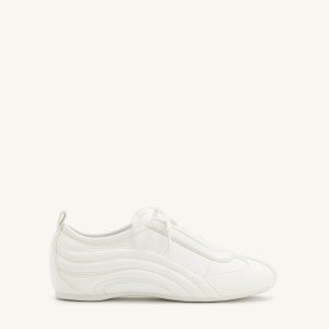 Ferne Streamlined Lustrous Sneakers - White