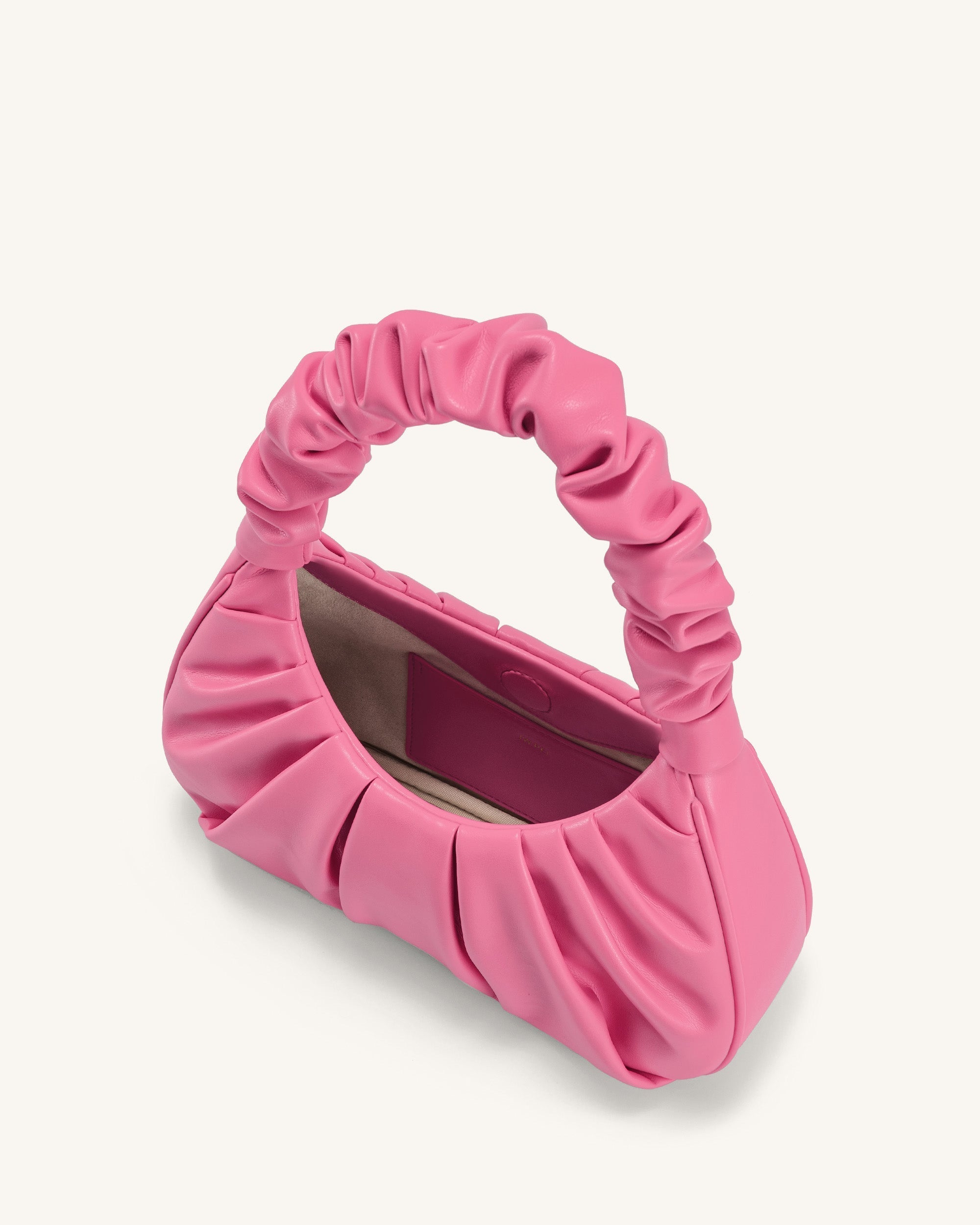 Gabbi Ruched Hobo Handbag - Pink - Image 4
