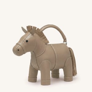 Harper Horse Top Handle Bag - Khaki