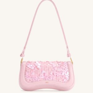 Joy Sequin Shoulder Bag - Rose Pink