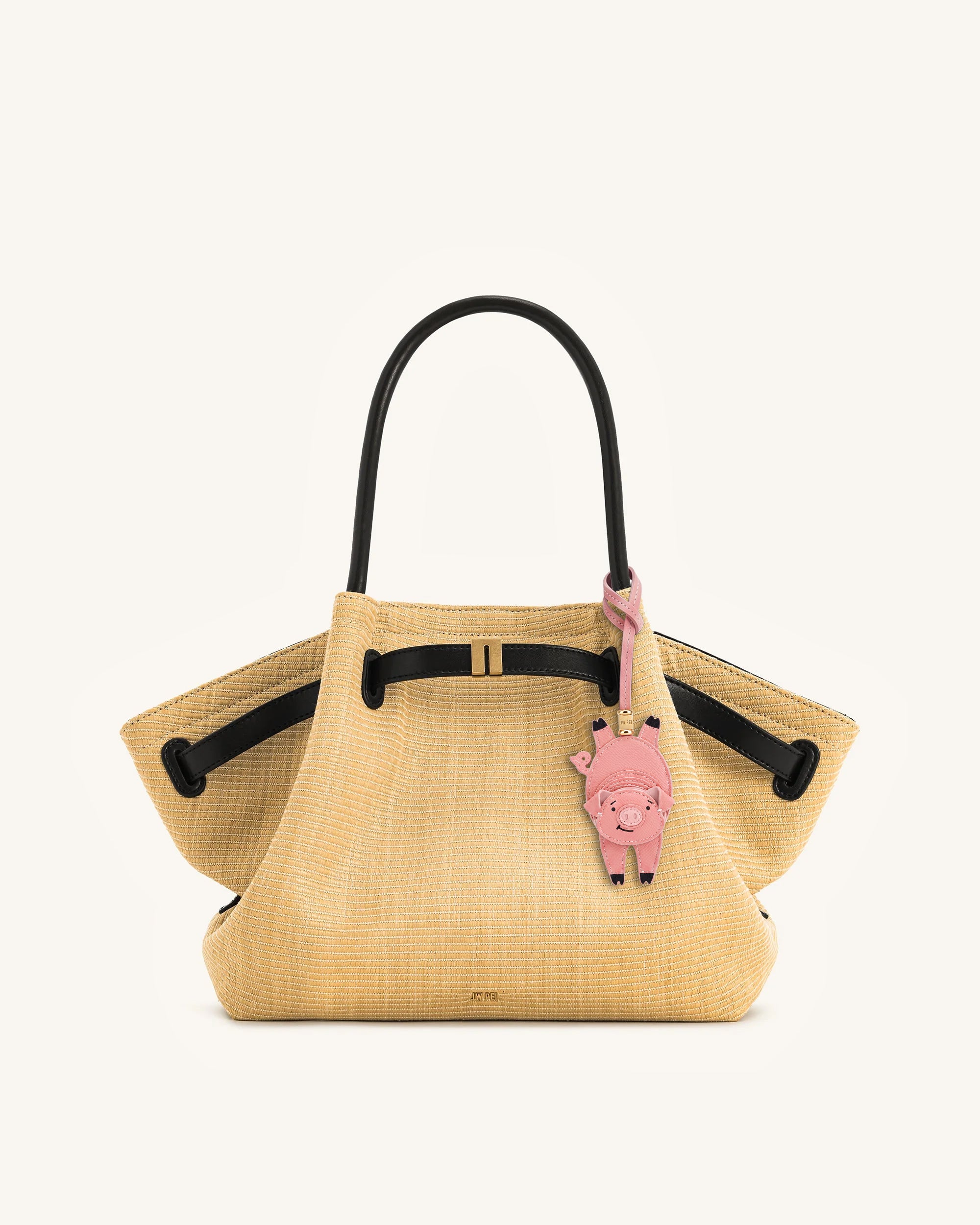 Playful Pig Bag Charm - Pink - Image 2
