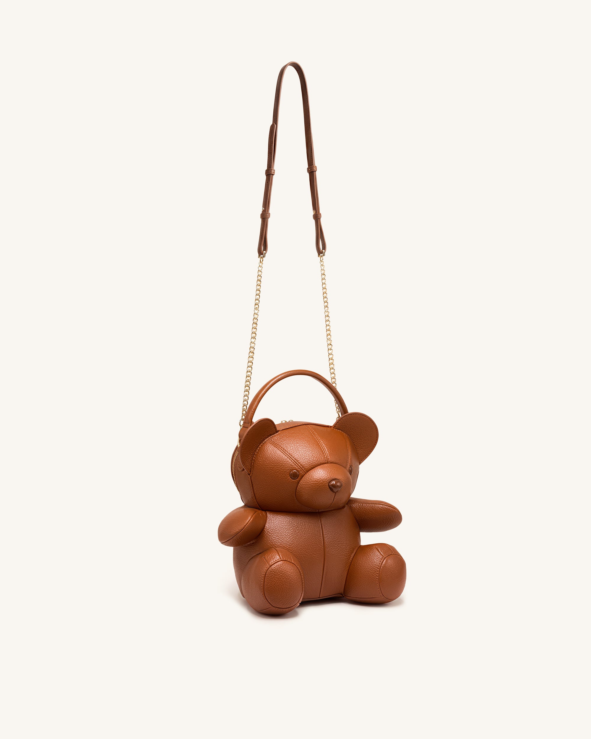 Teddy Bear Novelty Crossbody Bag - Brown - Image 2