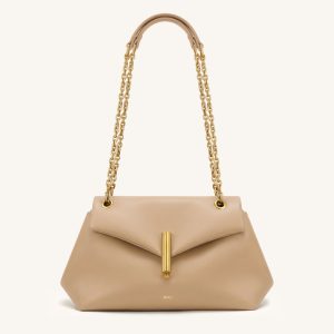 Valerie Chain Flap Shoulder Bag - Khaki